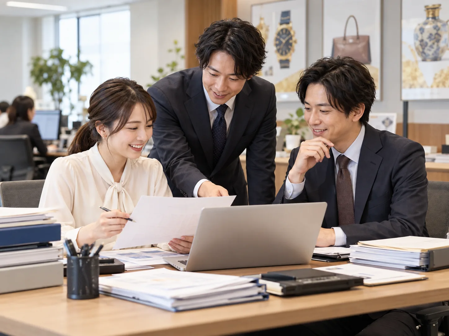 スタッフが管理業務に取り組むイメージ